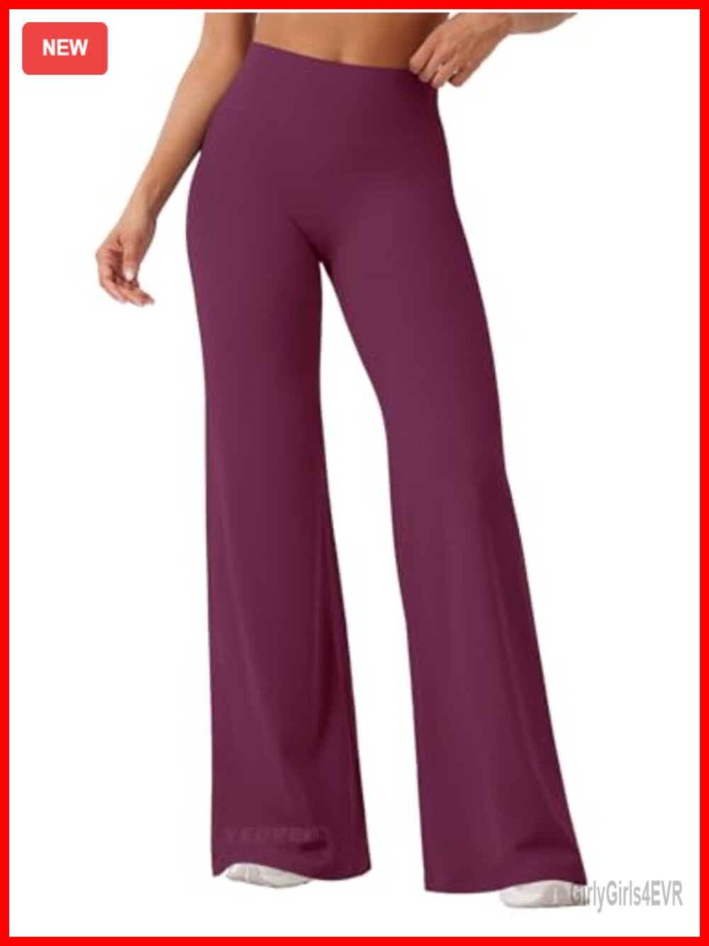 High Waist Straight Leg Yoga Leggings Sweat Wicking Stretchy